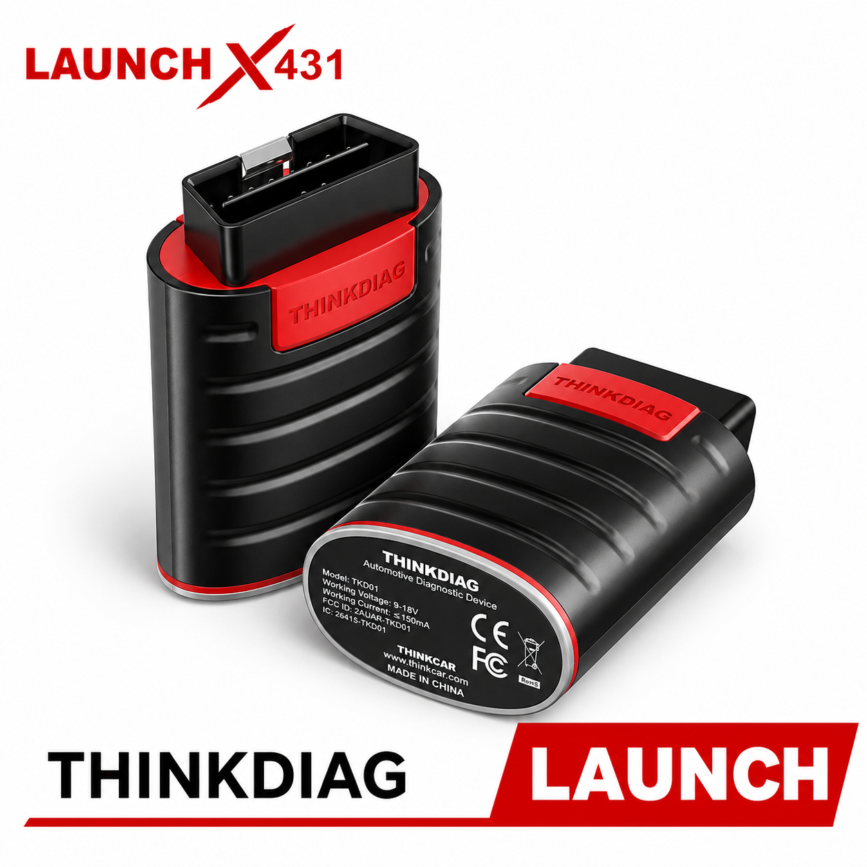 Thinkdiag Full System OBD2 Diagnostic Tool — Powerful than Easydiag (1 Year Original Software Update)