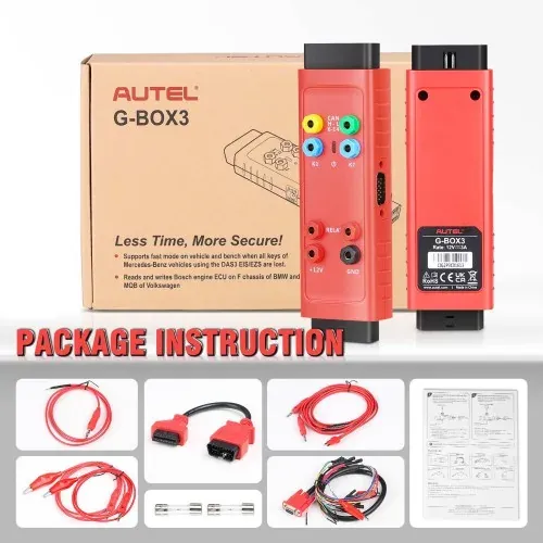 Autel G-Box3 Automotive Key Programmer for Toyota- Mercedes-Benz All Keys Lost Solution