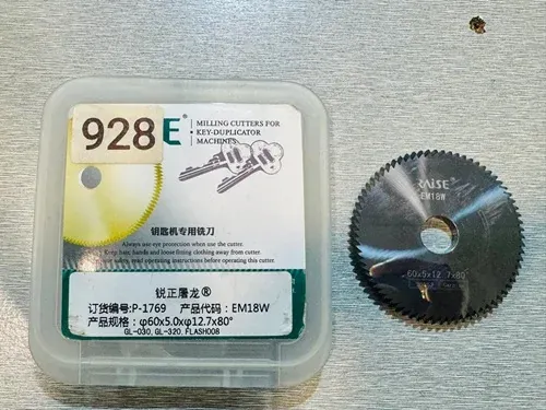 RAISE Carbide Key Cutter for GL-030,320 ,ILCO SILCA Flash 008 (φ60×5.0xφ12.7×80°)