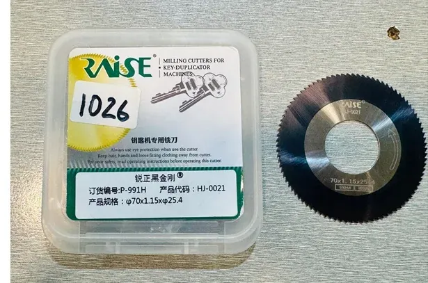 Raise Carbide safe Cutter for GLADAID (70×1.15×25.4) (P-3727) key cutting machine