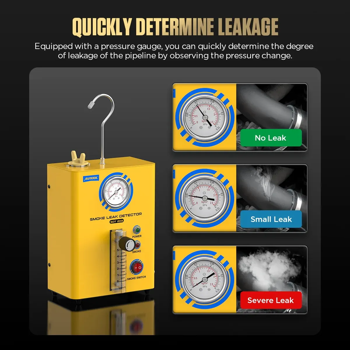AUTOOL NEW SDT203 EVAP Smoke Machine Vacuum Smoke Tester